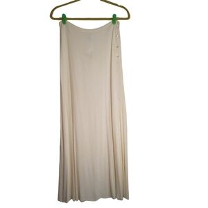 Vintage 90's Warehouse USA 8 NWT White Flowy Boho Sheer Lightweight Maxi Skirt